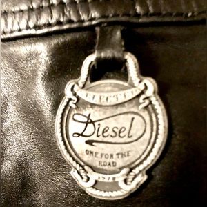 Diesel Runway Woman’s cropped Moto Style Genuine Leather Asymmetrical Jacket